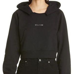 Alyx Cropped Logo Hoodie